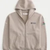 Boxy Zip-Up NASCAR Graphic Hoodie Boxy Zip-Up NASCAR Graphic Hoodie