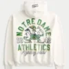 Boxy Zip-Up University of Notre Dame Fighting Irish Graphic Hoodie Boxy Zip-Up University of Notre Dame Fighting Irish Graphic Hoodie