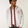 Boxy Zip-Up University of Southern California Trojans Graphic Hoodie Boxy Zip-Up University of Southern California Trojans Graphic Hoodie