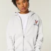 Boxy Zip-Up University of Virginia Graphic Hoodie Boxy Zip-Up University of Virginia Graphic Hoodie