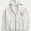 Boxy Zip-Up University of Virginia Graphic Hoodie Boxy Zip-Up University of Virginia Graphic Hoodie