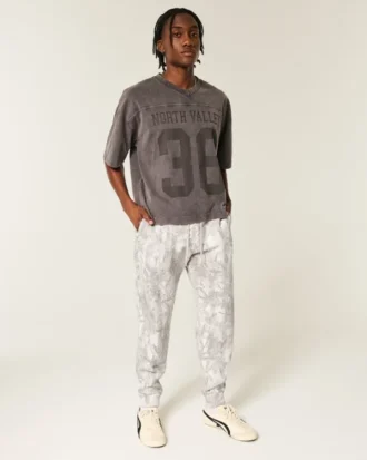 Camo fleece joggingbukser
