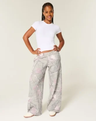 Camouflage baggy sweatpants