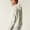Camouflage-windbreakerjakke med lynlås