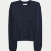Cardigan med hulmønster
