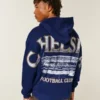 Chelsea Football Club grafisk hættetrøje med lynlås