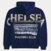 Chelsea Football Club grafisk hættetrøje med lynlås