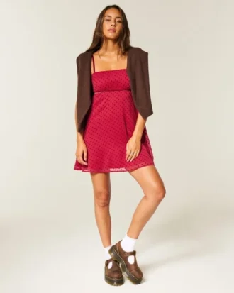 Chiffon Babydoll Mini-kjole