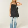 Chiffon Babydoll Mini-kjole Chiffon Babydoll Mini-kjole