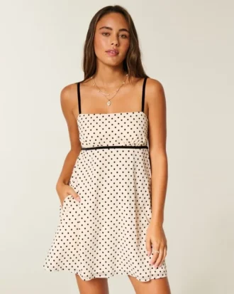 Chiffon Babydoll Mini-kjole