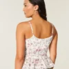 Chiffon-camisole med flæser Chiffon-camisole med flæser
