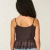 Chiffon-camisole med flæser Chiffon-camisole med flæser