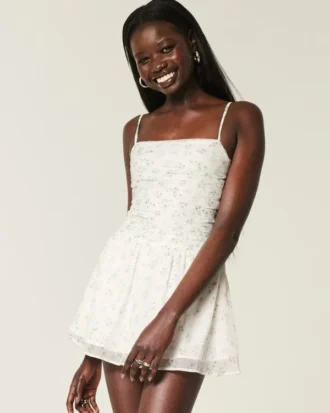 Chiffon skortkjole