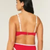 Curvy High Apex Ribbed Underwire Bikini Top