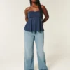 Curvy højtaljede baggy jeans Curvy højtaljede baggy jeans