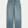 Curvy højtaljede baggy jeans Curvy højtaljede baggy jeans