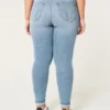 Curvy højtaljede super skinny jeans i medium vask
