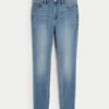 Curvy højtaljede super skinny jeans i medium vask
