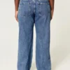 Curvy lavtaljede baggy jeans i medium vask Curvy lavtaljede baggy jeans i medium vask