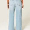 Curvy lavtaljede baggy jeans med distressed look Curvy lavtaljede baggy jeans med distressed look