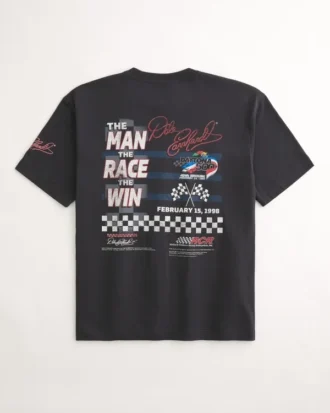 Dale Earnhardt NASCAR grafisk T-shirt og flannel pyjamasbukser