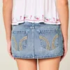 Denim Micro Mini Skort