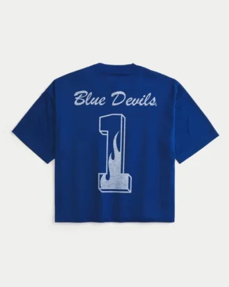 Duke University Blue Devils grafisk fodboldtrøje Duke University Blue Devils grafisk fodboldtrøje