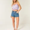 Easy Crop stropløs tube-top med blondeindsats
