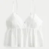 Easy Embroidered Shine Babydoll Top Easy Embroidered Shine Babydoll Top