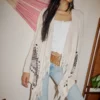 Easy Fringe No-Close Cardigan Easy Fringe No-Close Cardigan