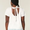Easy Ribbon Tie-Back Heart Graphic Tee