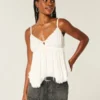 Easy Studded Babydoll Top