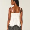 Easy Studded Babydoll Top
