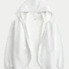 Faux fur-foret fleece-cardigan uden lukning Faux fur-foret fleece-cardigan uden lukning