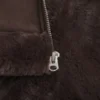 Faux Fur-Lined Faux Shearling Hoodie Jacket
