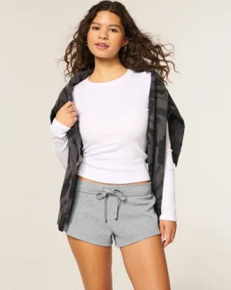 Fleece mini-shorts