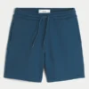 Fleece-shorts med ikonisk motiv over knæet Fleece-shorts med ikonisk motiv over knæet