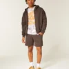 Fleece-shorts over knæet