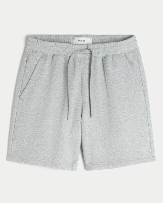 Fleece-shorts over knæet