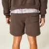 Fleece-shorts over knæet