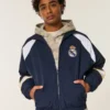 Fleeceforet Real Madrid CF grafisk træningsjakke Fleeceforet Real Madrid CF grafisk træningsjakke