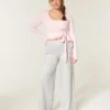 Gilly Hicks Active Recharge Foldover Wide-Leg Pants