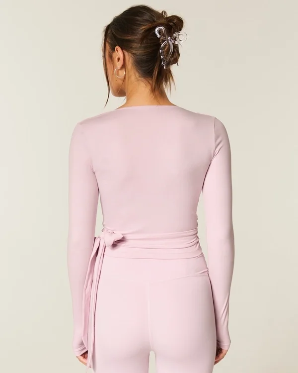 Gilly Hicks Active Recharge langærmet wrap-top Gilly Hicks Active Recharge langærmet wrap-top