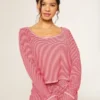 Gilly Hicks Always Cozy Waffle langærmet scoop top