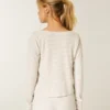 Gilly Hicks Always Cozy Waffle langærmet scoop top