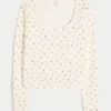 Gilly Hicks Always Cozy Waffle langærmet scoop top