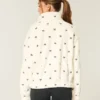 Gilly Hicks broderet sherpa-sweatshirt med lynlås Gilly Hicks broderet sherpa-sweatshirt med lynlås