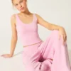 Gilly Hicks Cozy Waffle Lace Trim Tank Gilly Hicks Cozy Waffle Lace Trim Tank