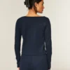 Gilly Hicks Cozy Waffle langærmet scoop top