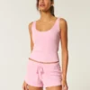 Gilly Hicks Cozy Waffle Mini Shorts